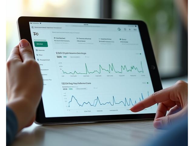 Interfaccia di un dashboard digitale con grafici che mostrano biomarcatori di salute (es. livelli di glucosio, infiammazione) e progressi nel tempo.