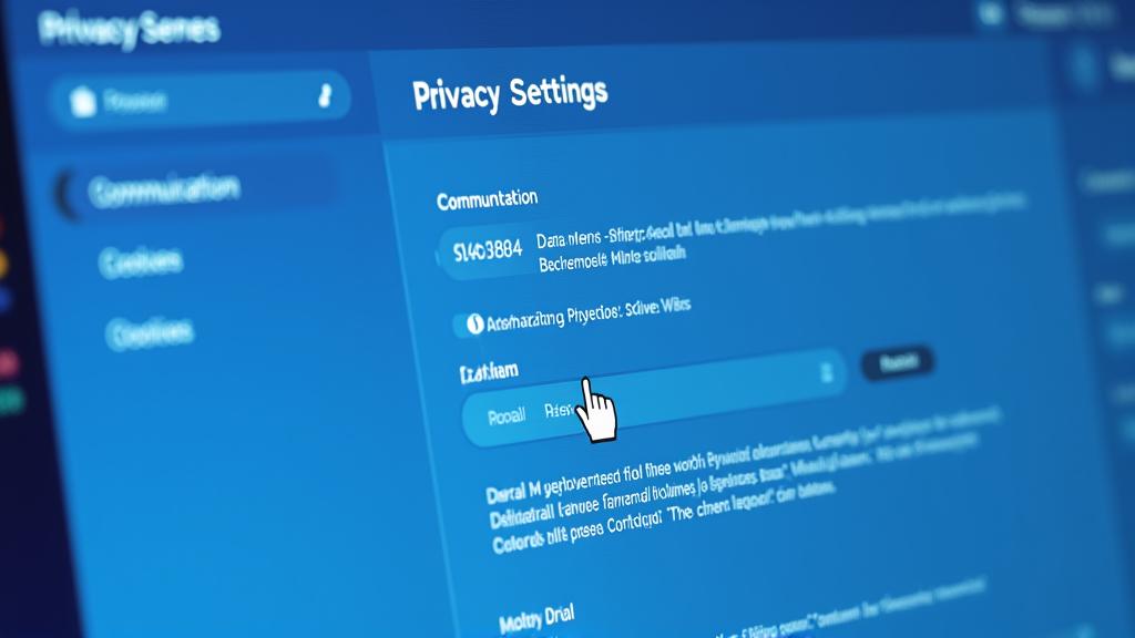Schermata di una dashboard utente Anima Oceano con controlli granulari per le impostazioni di privacy, personalizzazione e dati personali.