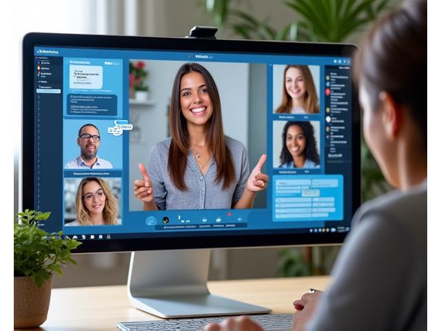 Schermata di un workshop online interattivo con diversi partecipanti in video call e una presentatrice, che mostra coinvolgimento e strumenti digitali.