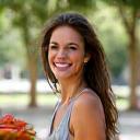 Giulia, 45 anni, sorride con energia dopo aver raggiunto i suoi obiettivi di peso con la nutrizione.